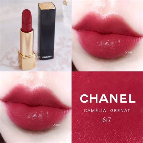 chanel 617 camelia grenat|Chanel Camelia Grenat (617) Rouge Allure Velvet Swatches.